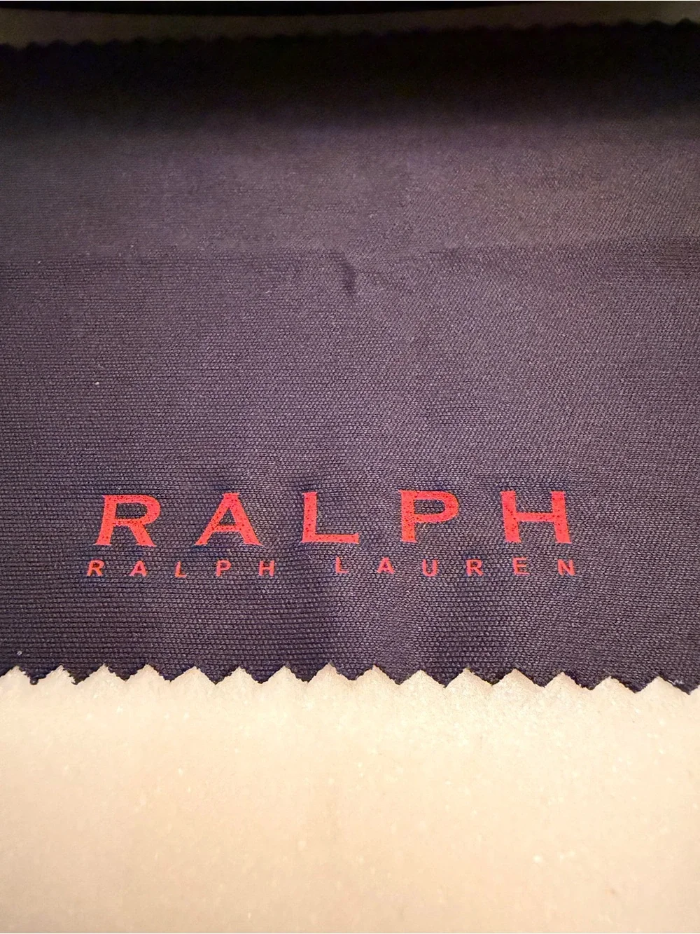 Ralph Lauren Black Hard Eyewear Case & Matching Cleaning Cloth Set (GUC)